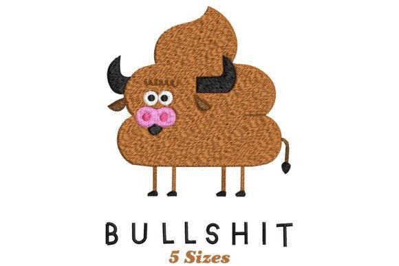 Bull Poop: A Playful Embroidery Design for Craft Fairs
