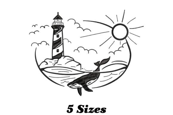 Lighthouse Whale Embroidery Design Review