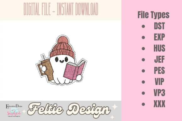 Review: Beanie Cute Ghost ITH Feltie for Holiday Crafts