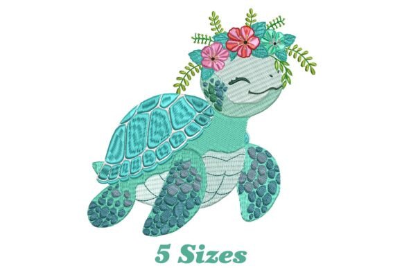 Reviewing the Flower Sea Turtle Embroidery Design