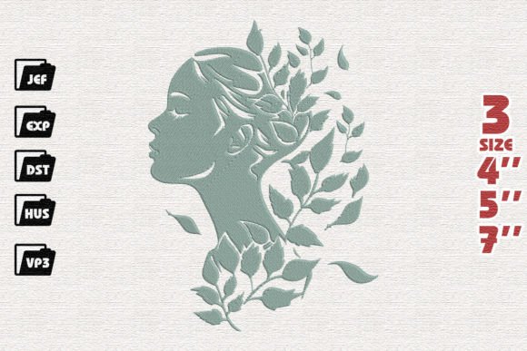 Reviewing Woman with Leaves for Etsy Shops